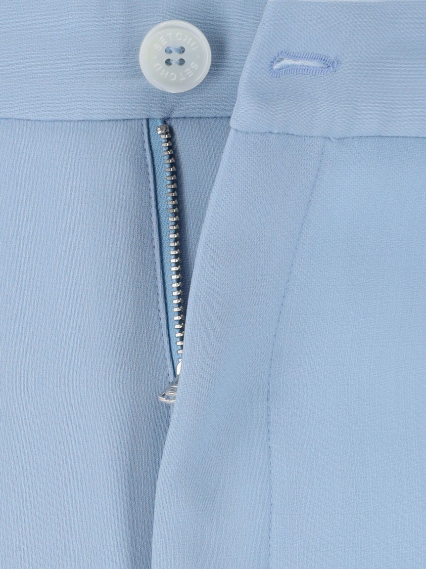 パンツ Setchu Light Blue Wool Blend Chino Pants Setchu Chino trousers - Blue - Women | U001P001W001LTBLUE