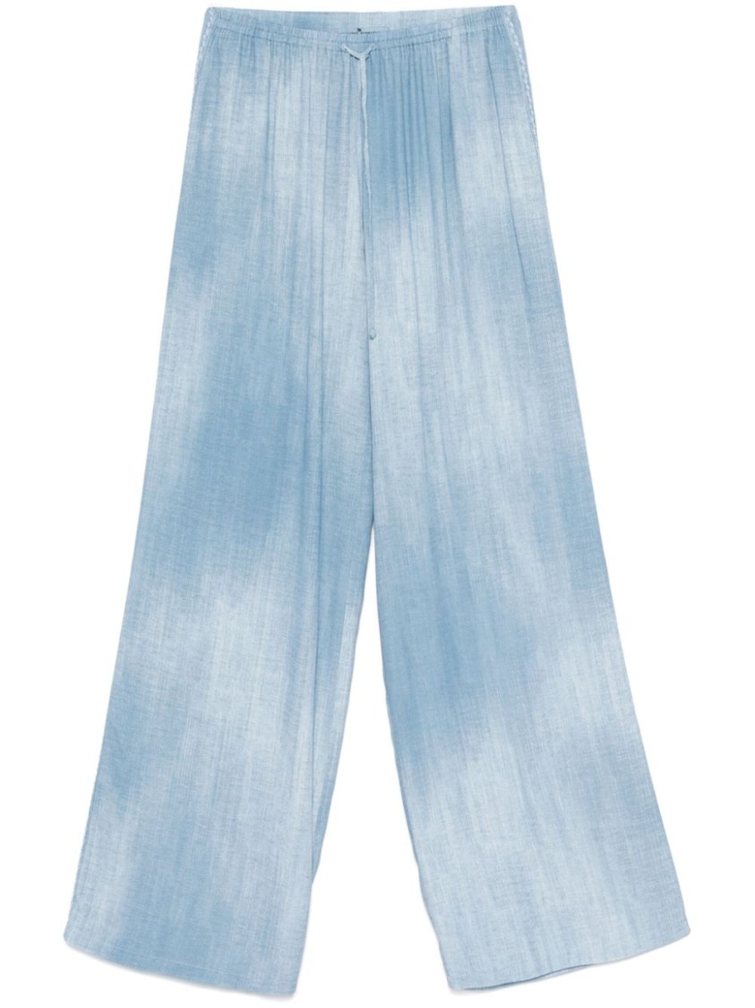 Ermanno Scervino Dart-detailing Trousers With Embroidered Motif