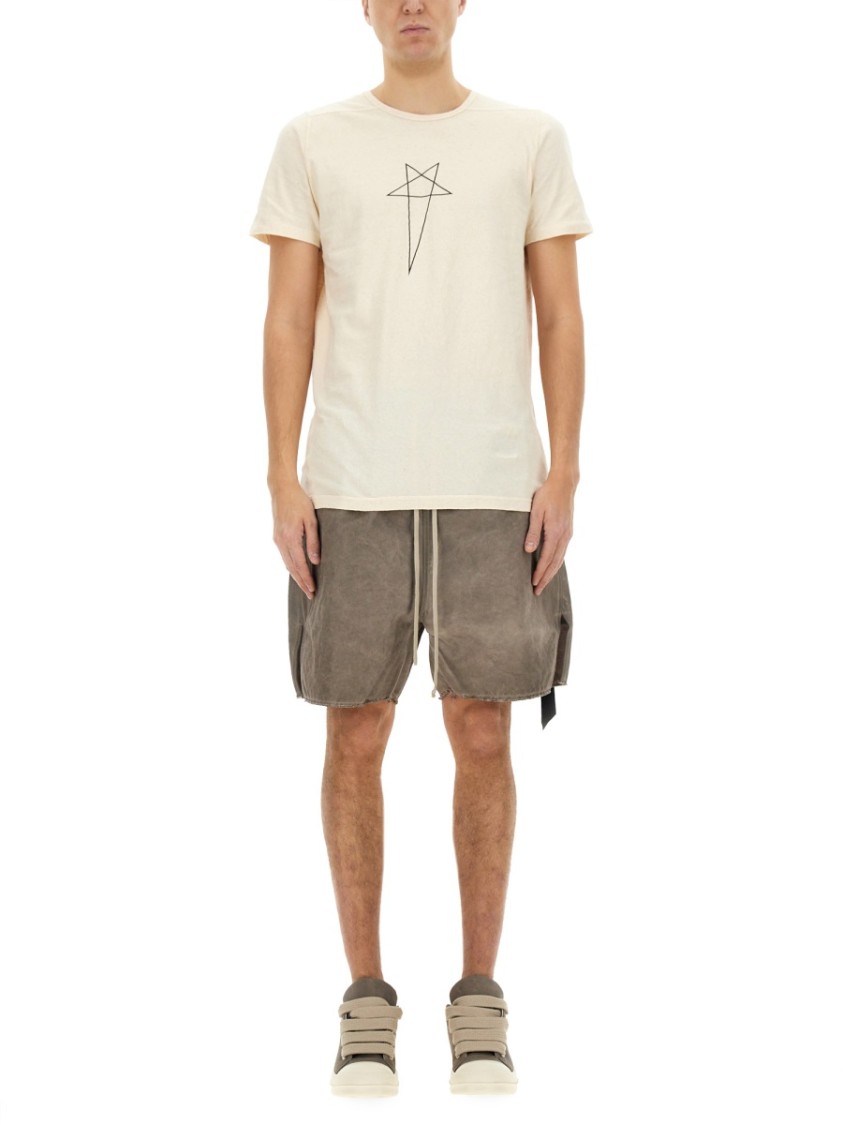 Shop Rick Owens Drkshdw Drkshdw By Rick Owens Zippered Bermuda Shorts In Brown