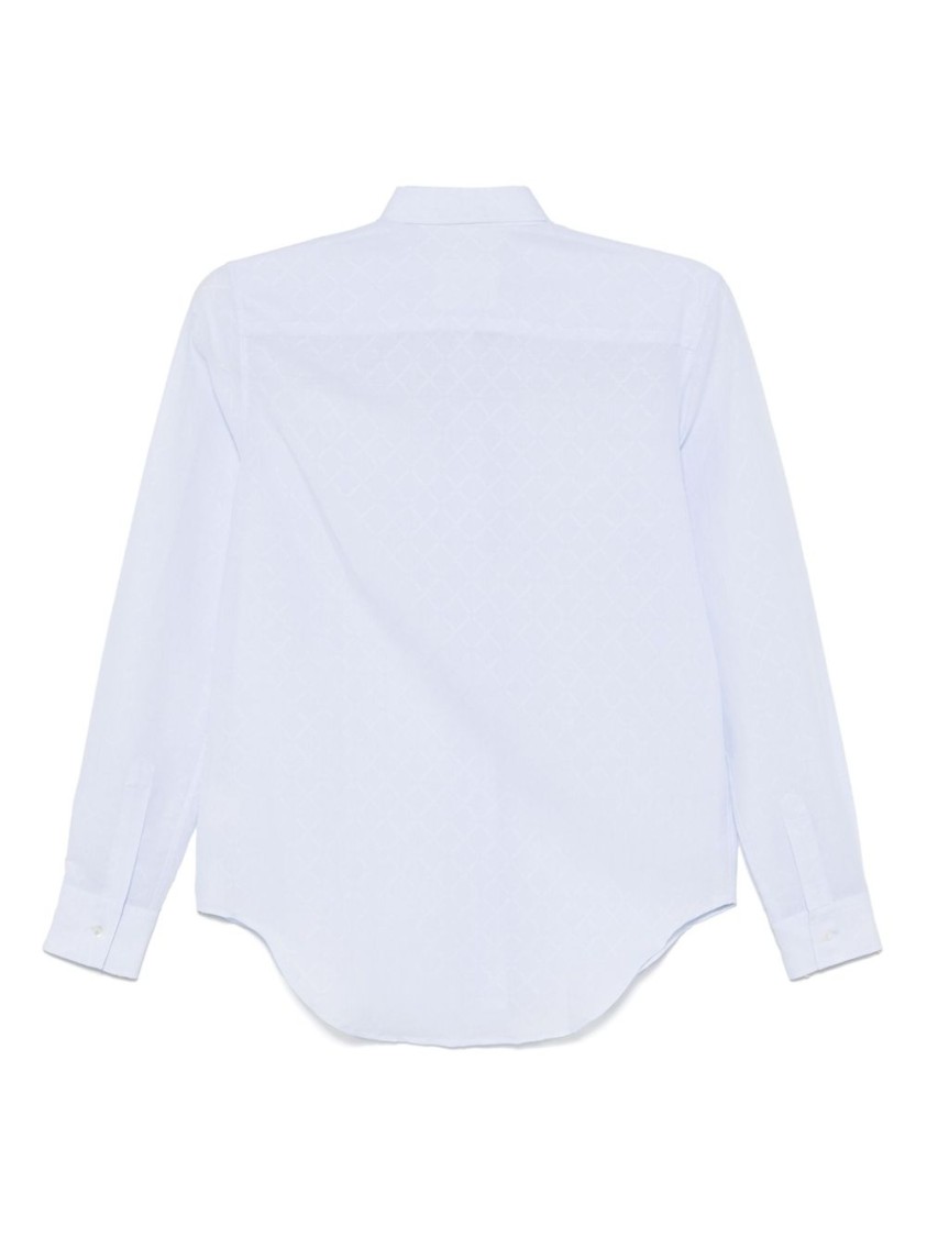 Xacus 'marta' Light Blue Cotton-linen Blend Shirt