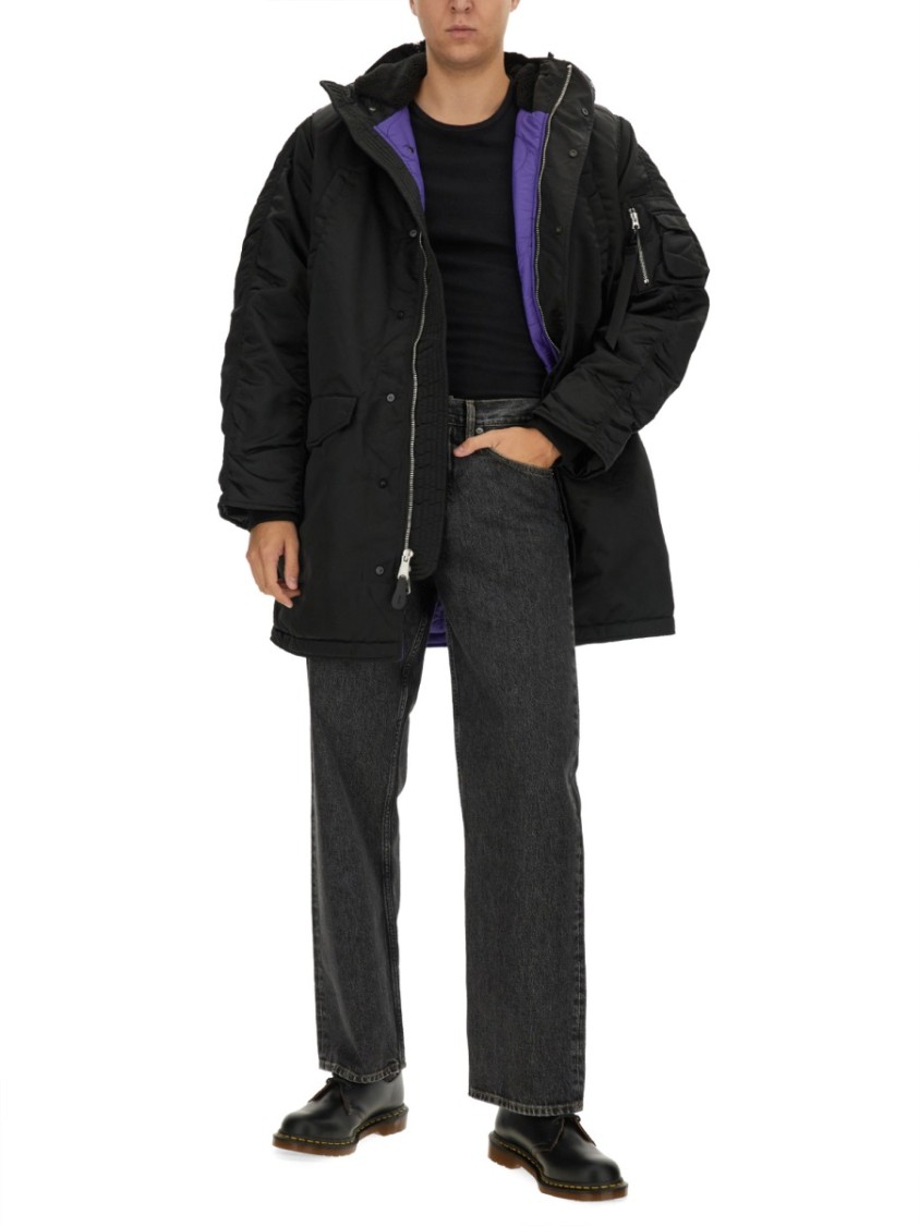 Shop Alpha Industries "n-3b" Long Bomber Jacket