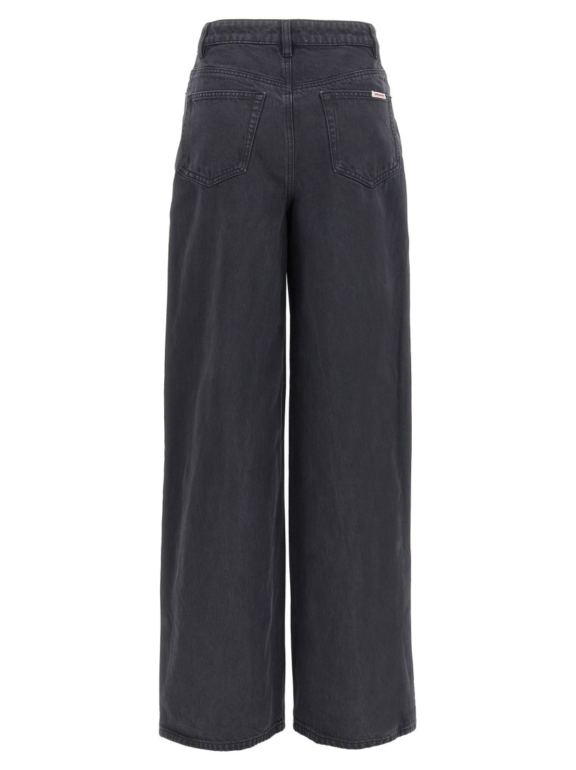 Self-portrait Self Portrait Straight Jeans With Bows In Blue