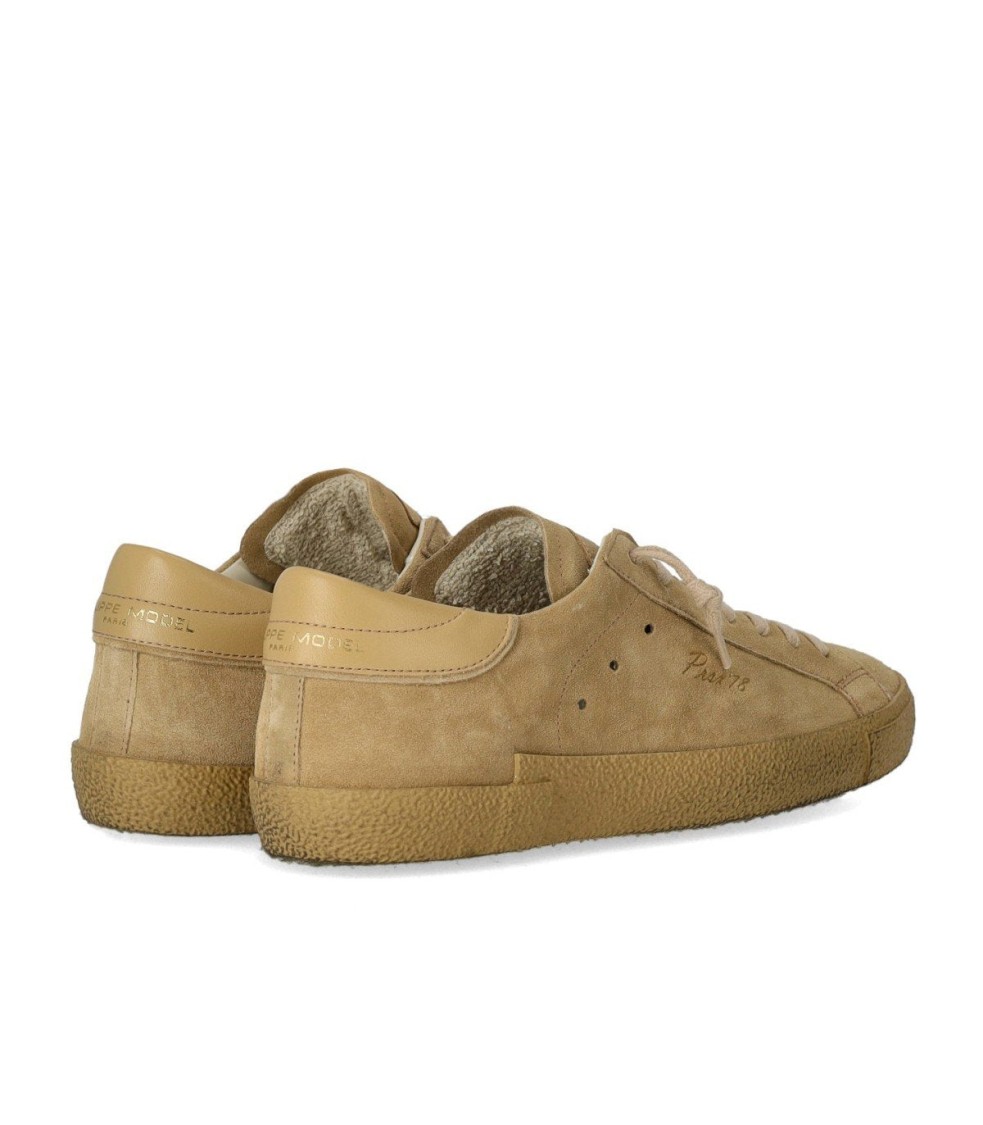 Philippe Model Prsx Daim 70 Beige Sneaker In Brown