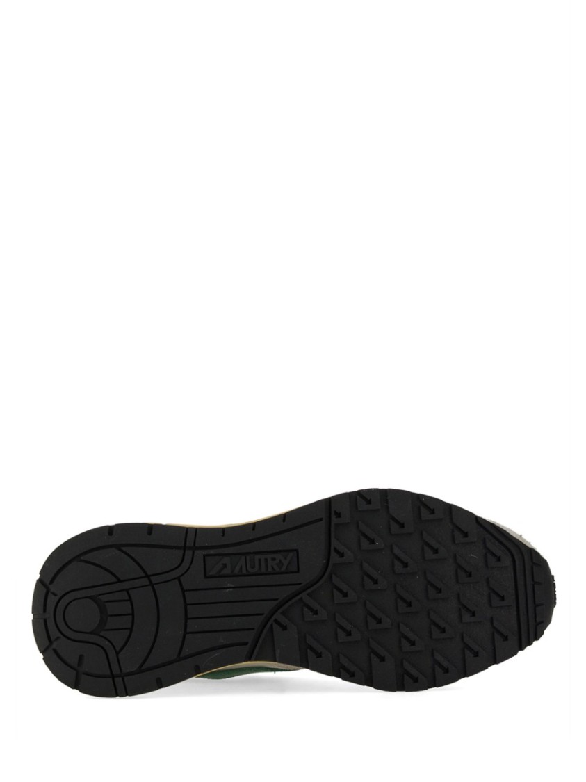 Autry Reelwind Super Vintage Grey Sneakers With Logo Patch On The Tongue And Contrasting Heel In Fabric An In Gray