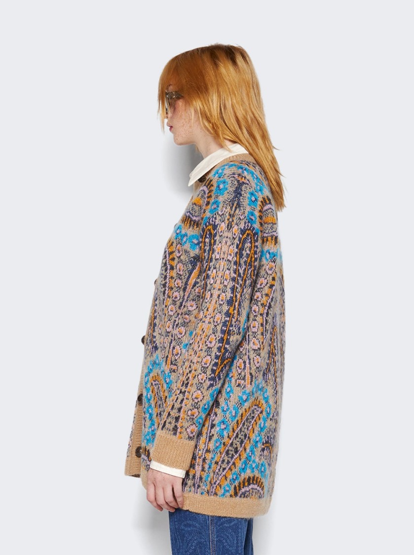 ETRO ETRO GIROCOLLIO KNIT CARDIGAN