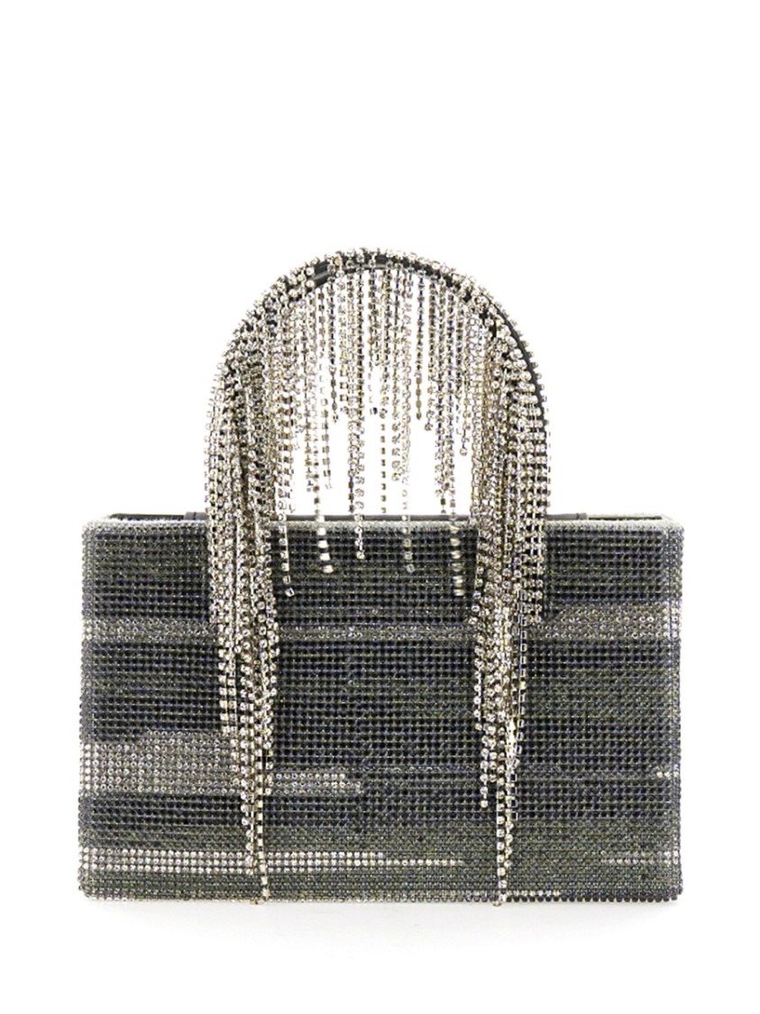 Kara Structured Bag Embellished With Cascading Crystals