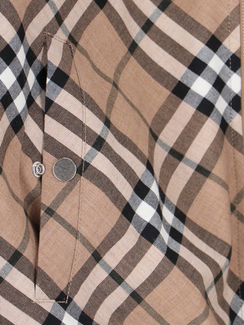 Burberry Linden Check Wool Blend Harrington Jacket In Neutrals