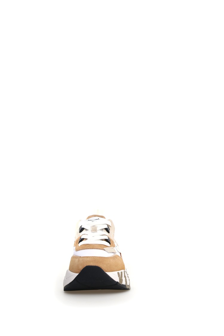 Shop Voile Blanche Chic Yellow Sneakers With Patent Details