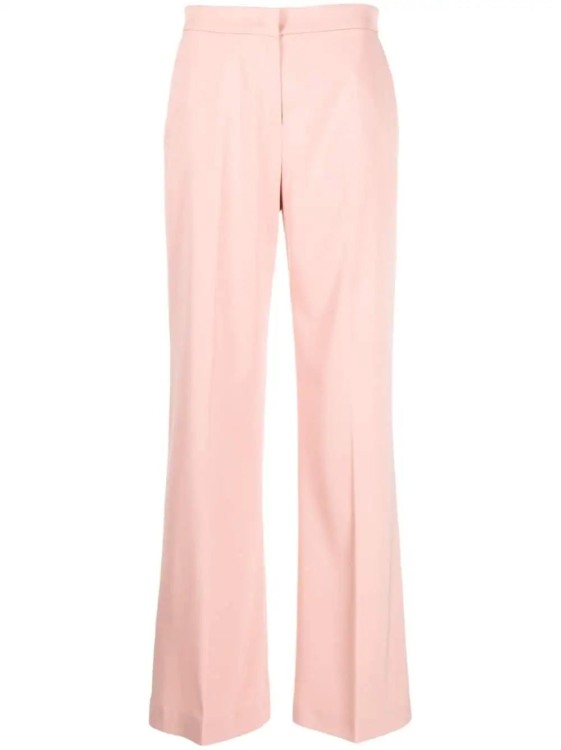 Pinko Pinto Satin Formal Pants Flare in Pink | THE LIST Pinko Pinto Satin Formal Pants Flare in Pink | THE LIST