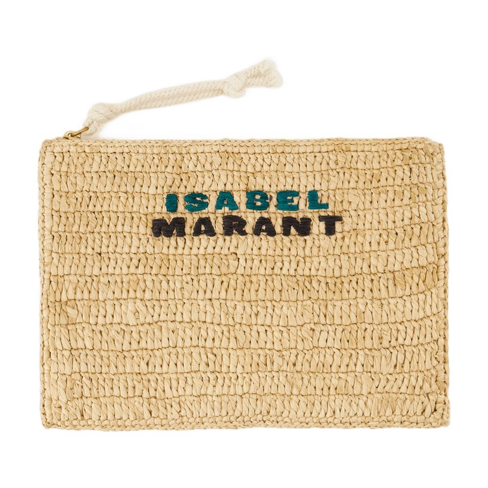 Isabel Marant Praia Pouch Gc Pouch - Raffia - Beige