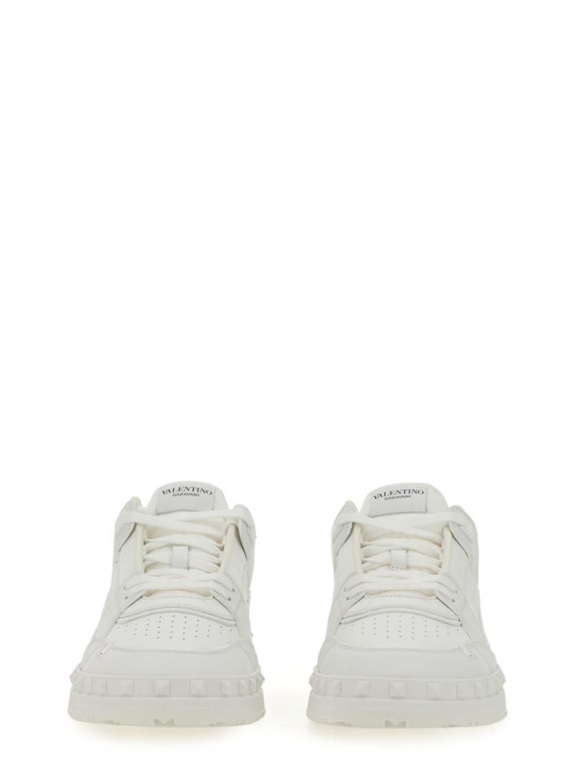Valentino Leather Freedots Sneakers Studded Detailing