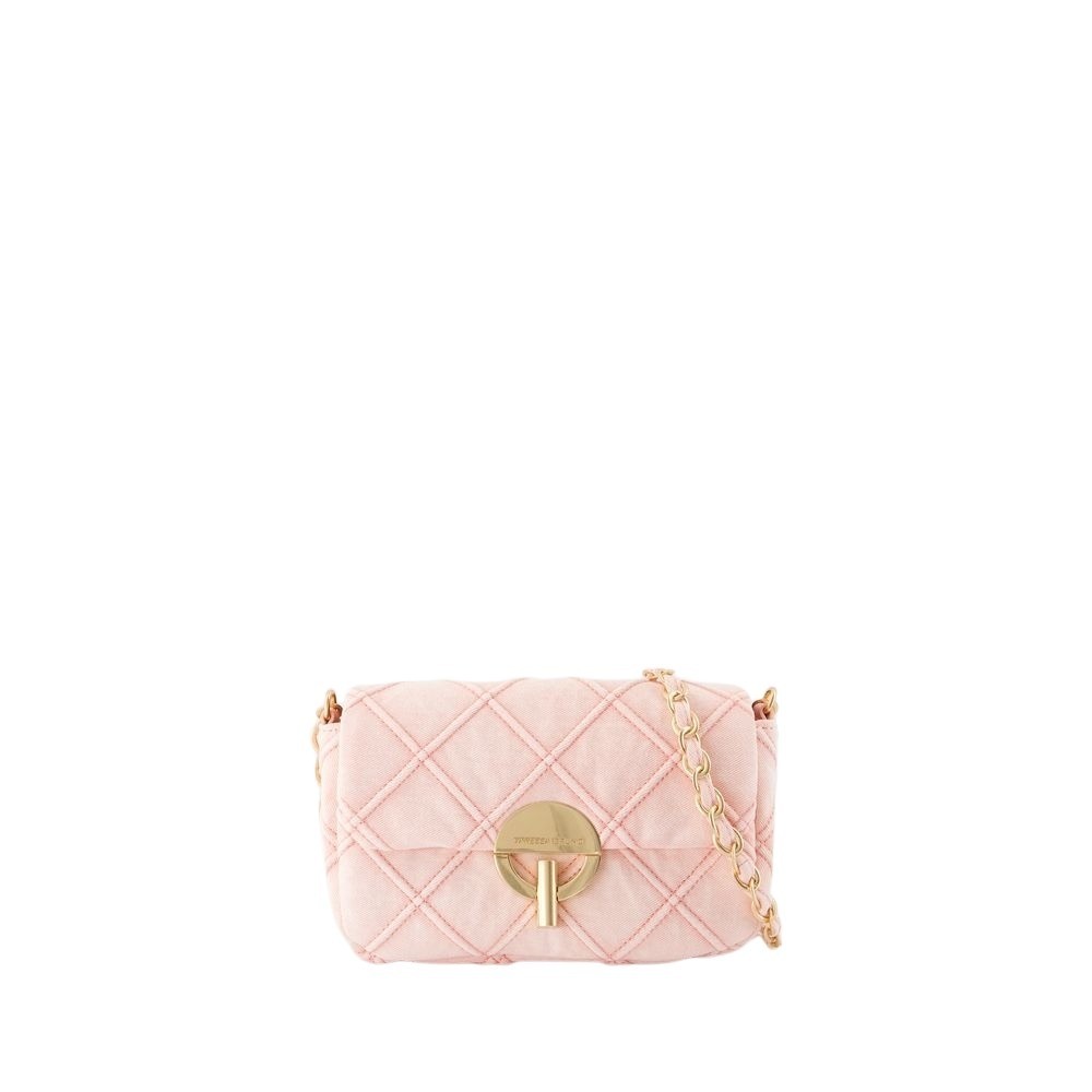 Shop Vanessa Bruno Moon Moyen Crossbody - Cotton - Pink
