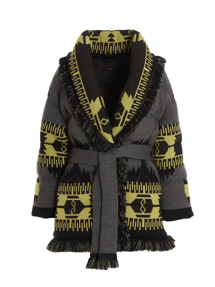 Alanui Icon Puffer Jackets Multicolor In Gray