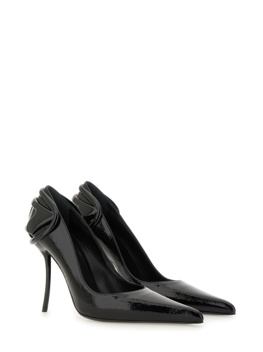 Diesel Leather Pumps In Black