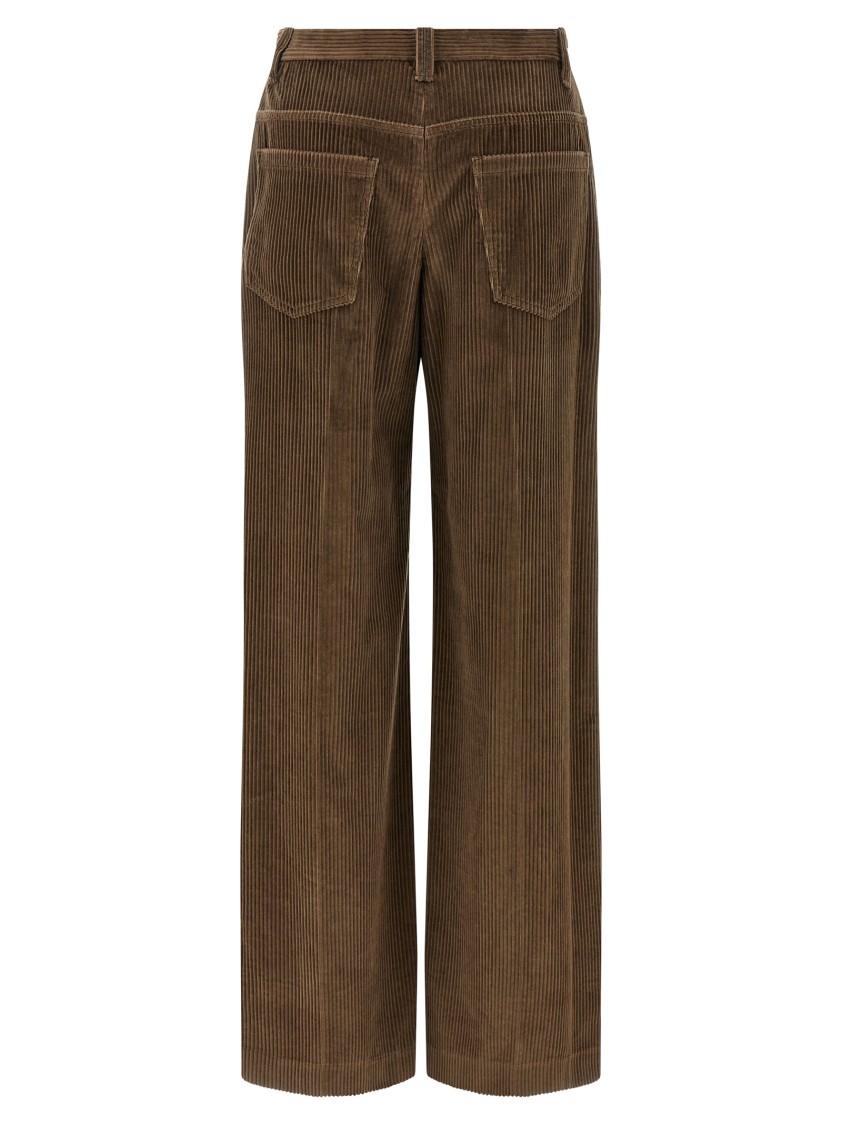 Brunello Cucinelli Wide Leg Corduroy Trousers