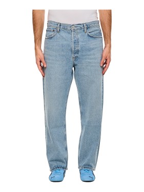 Agolde Five-Pocket Straight-Leg In Dark Blue Organic Cotton
