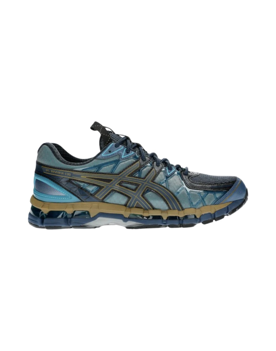 Asics Sporty Blue Sneakers With Breathable Upper In Blue