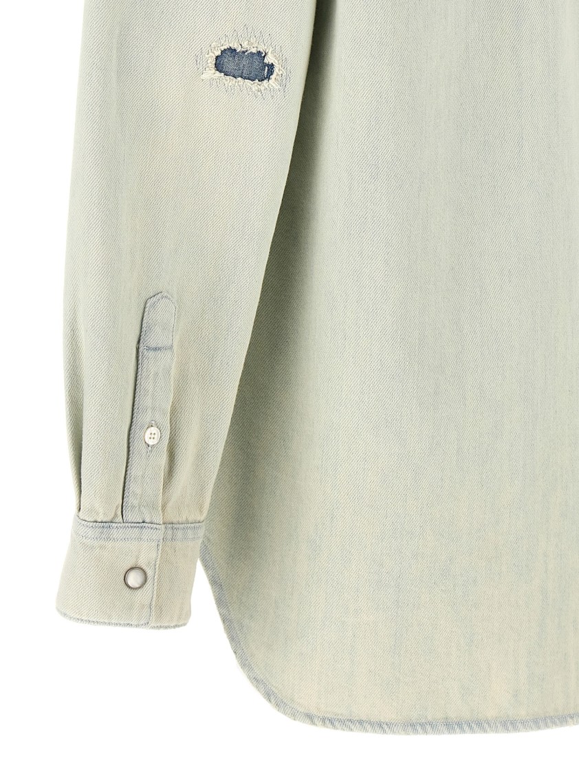 Golden Goose Becca Shirt And Blouse Light Blue