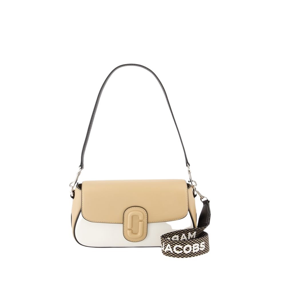 Marc Jacobs The Large Clover Shoulder Bag - Leather - Beige In White