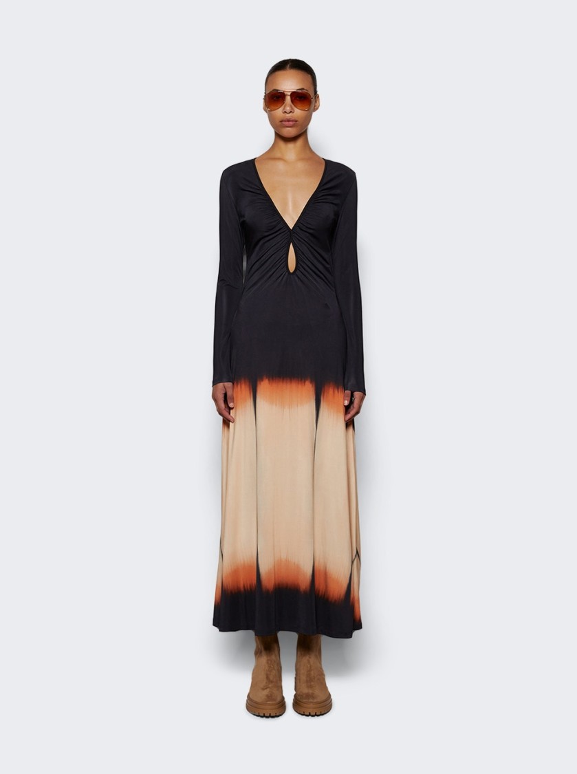 Shop Johanna Ortiz Dibujo Simbolico Ankle Dress In Black