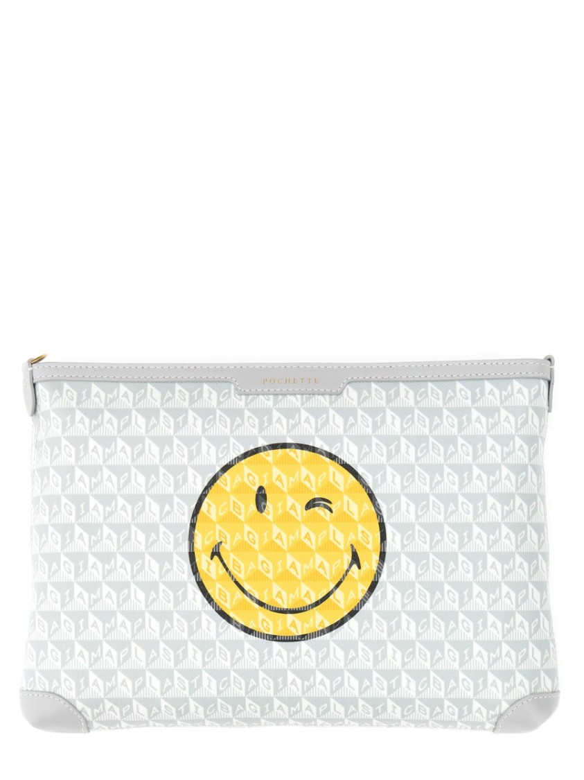 Anya Hindmarch I Am A Plastic Bag Coated-canvas Pouch