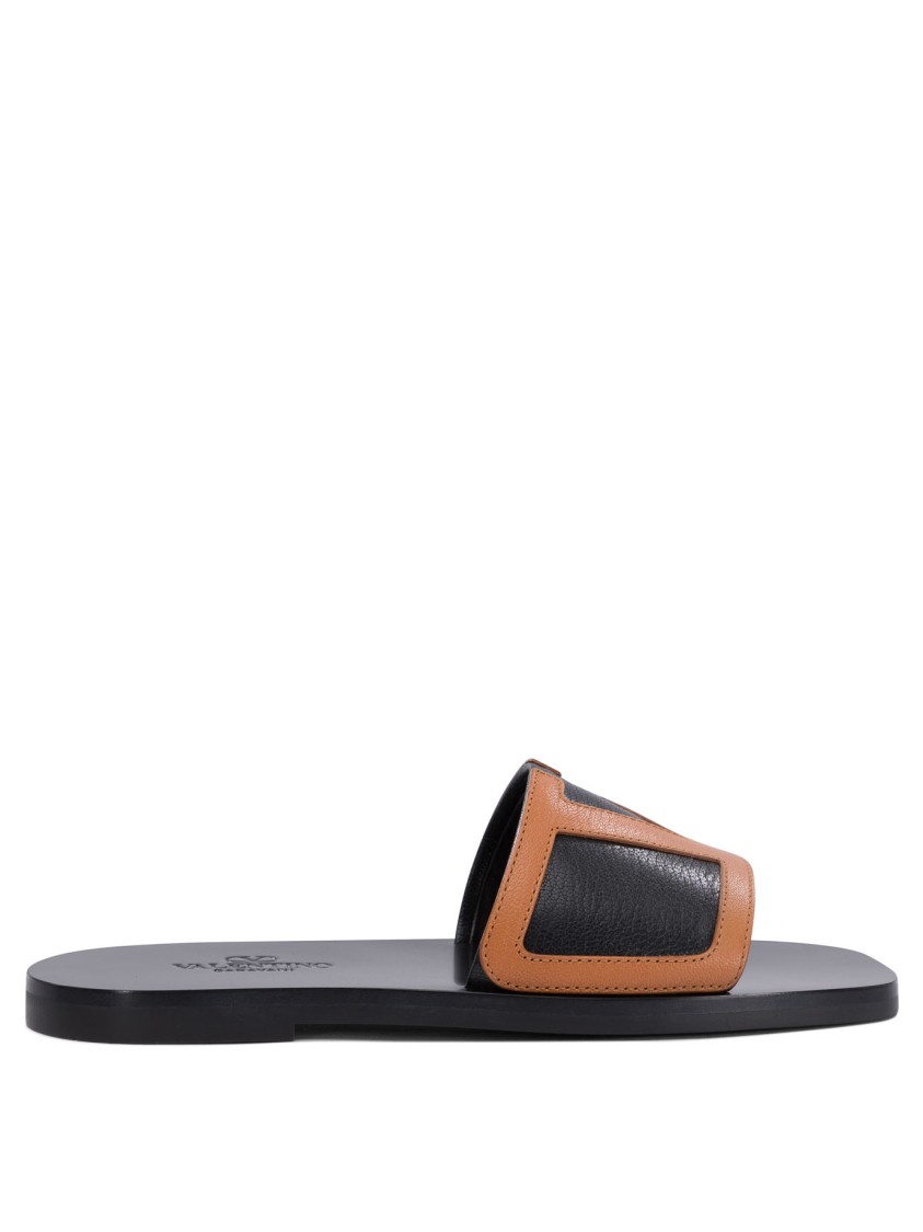 Valentino Garavani "viva Superstar" 5 Mm Slides In Gray