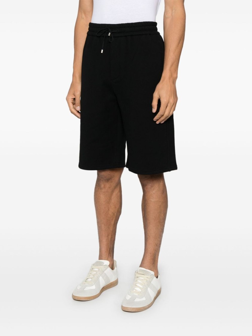Saint Laurent Bermuda Shorts With Elastic Waistband In Black