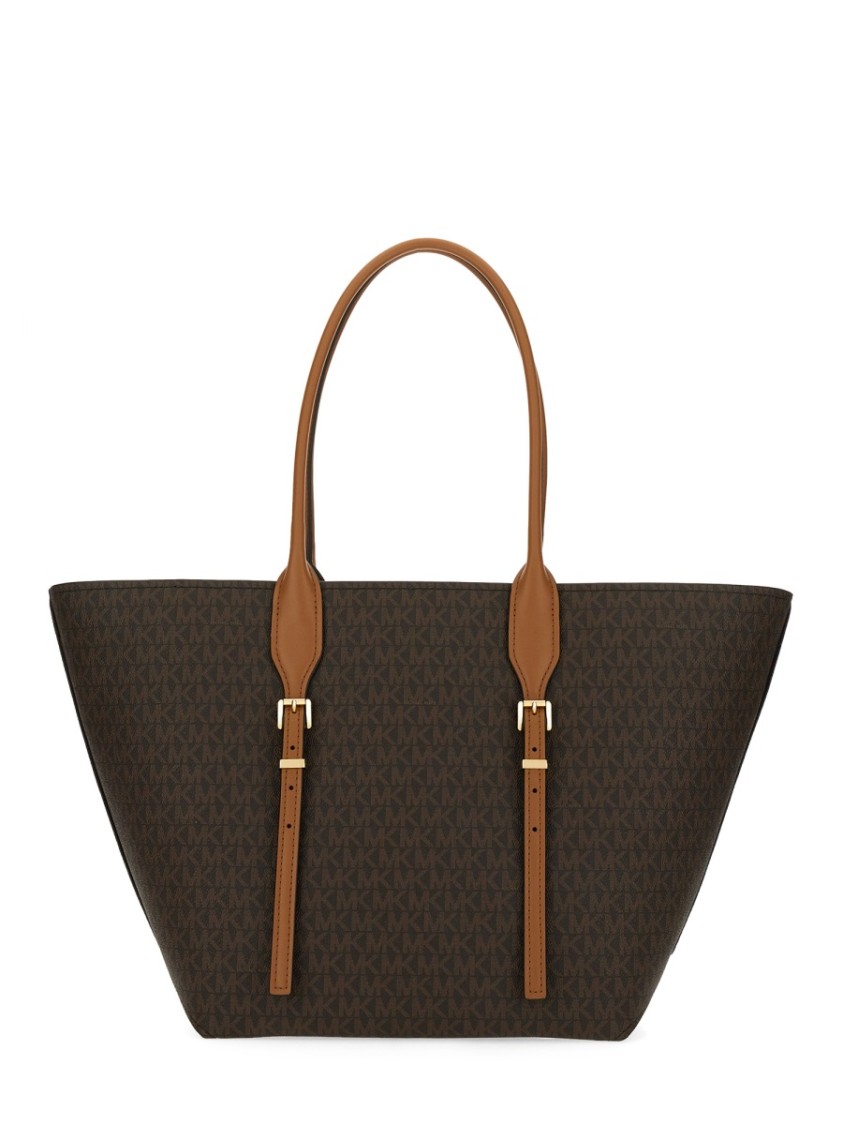 Michael Michael Kors Lg Buckle Tote-tu Nd Michael By Michael Kors Female In Brown