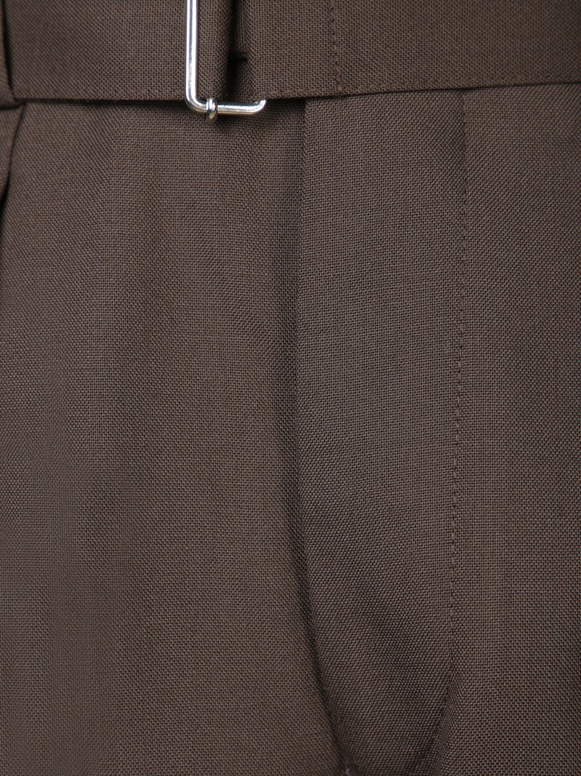 Shop Officine Generale Tailored Brown Trousers