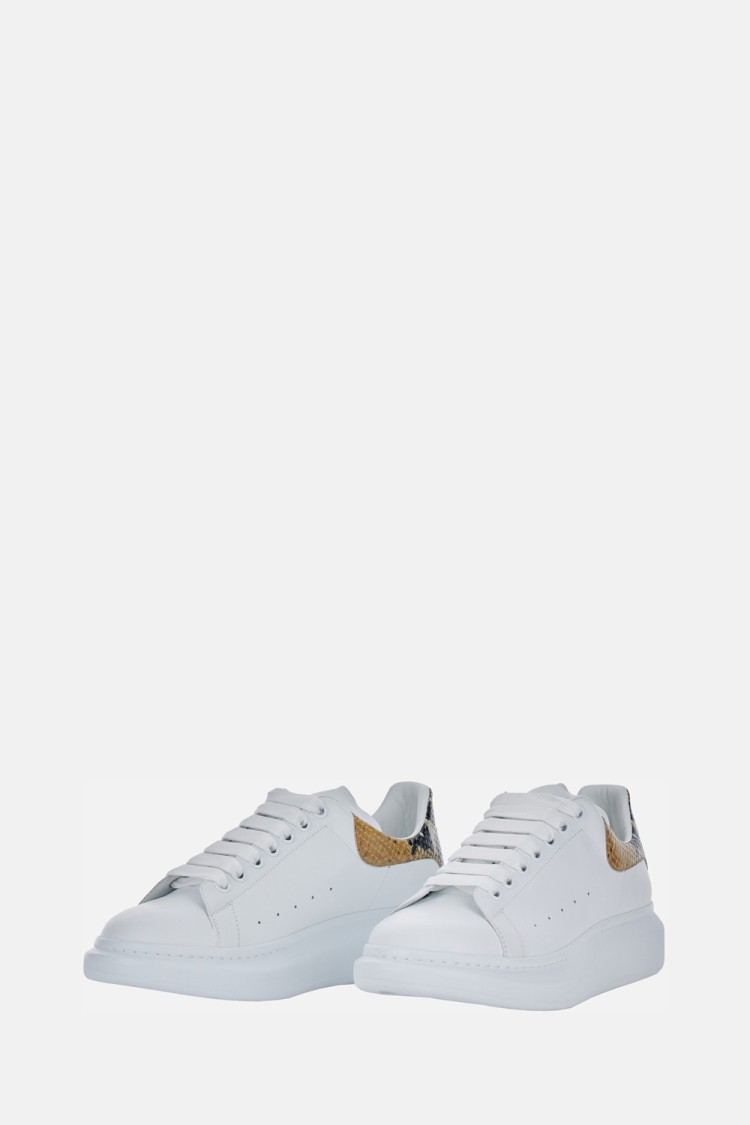 Alexander Mcqueen Suede High-top Sneakers With Oversized Rubber Sole In White