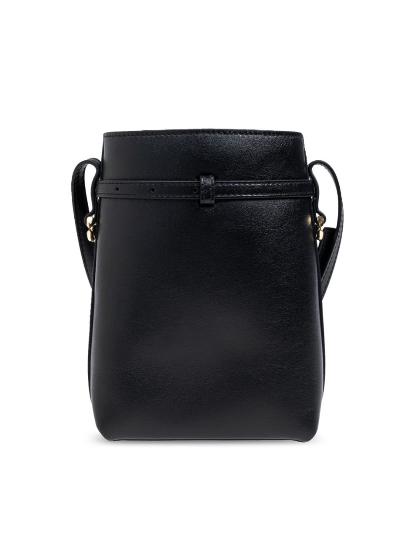 Givenchy Calf Leather Shoulder Bag With Logo And Gold-tone Hardware