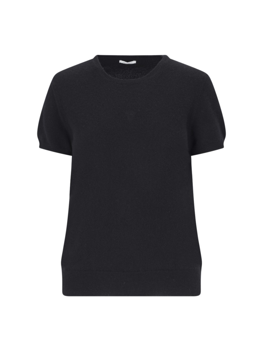 MALO MALO SHORT SLEEVES CASHMERE CREW NECK TOP