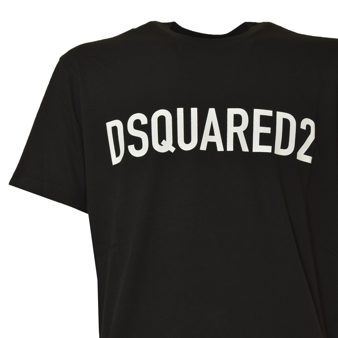 Shop Dsquared2 Black Cotton Cool T-shirt With Logo Print