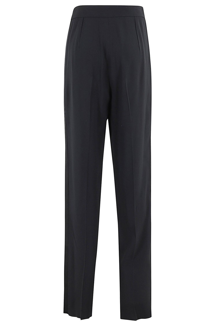 EMPORIO ARMANI EMPORIO ARMANI HIGH-WAISTED MIDNIGHT BLUE TROUSERS