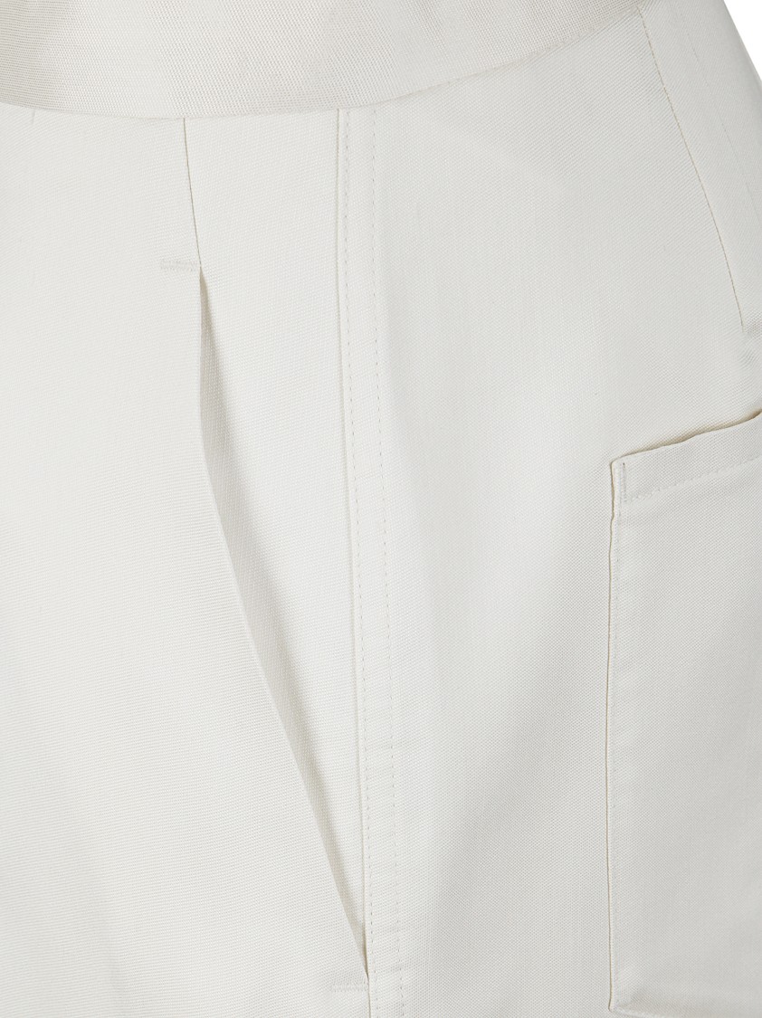 SETCHU SETCHU HIGH-WAISTED SILK AND WOOL TROUSERS 