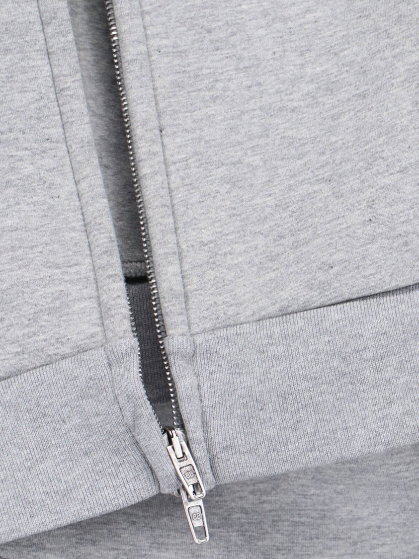 Balenciaga Jersey Hoodie Sweatshirts Grey In Gray