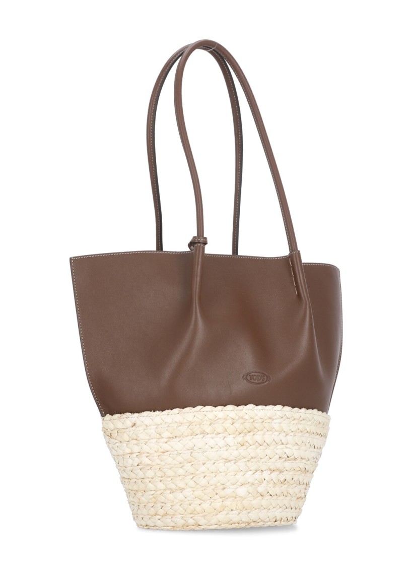 TOD'S TOD'S BROWN BUX BAG
