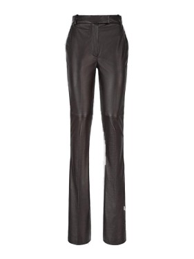 パンツ The Attico Straight Leg Black Lamb Leather Pants The Attico Straight Leg Black Lamb Leather Pants | THE LIST