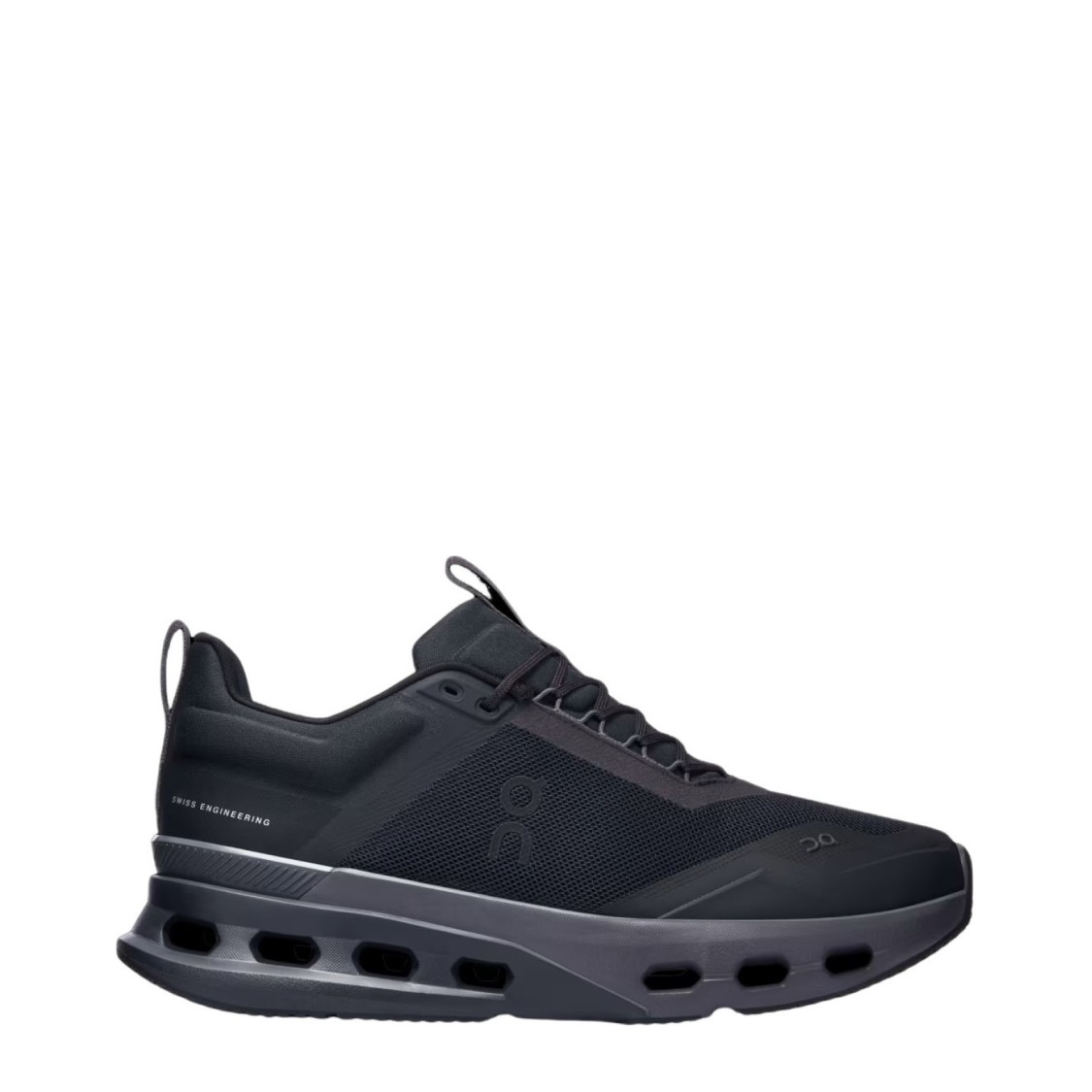ON ON CLOUDNOVA X SNEAKERS IN BLACK MESH