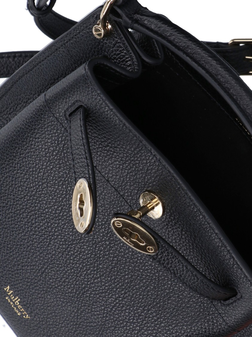Shop Mulberry Mini Bucket Bag "islington" – Black