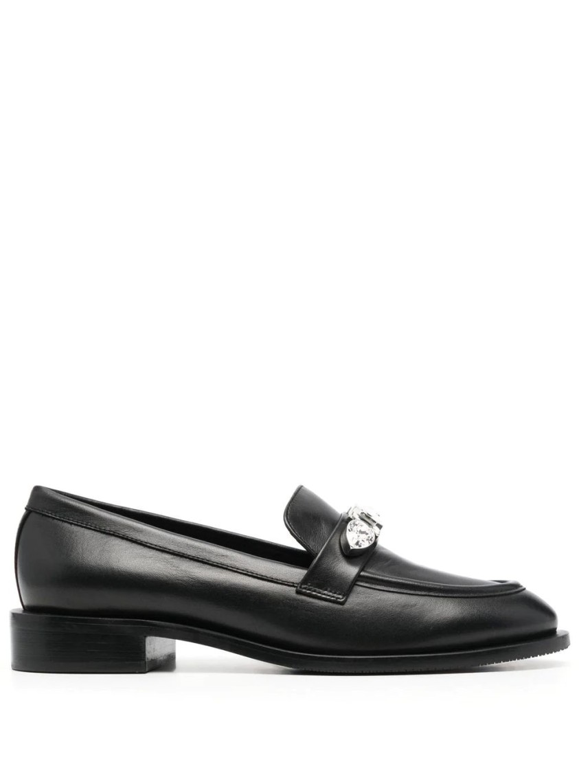 Stuart Weitzman Palmer Pendant Loafer In Black