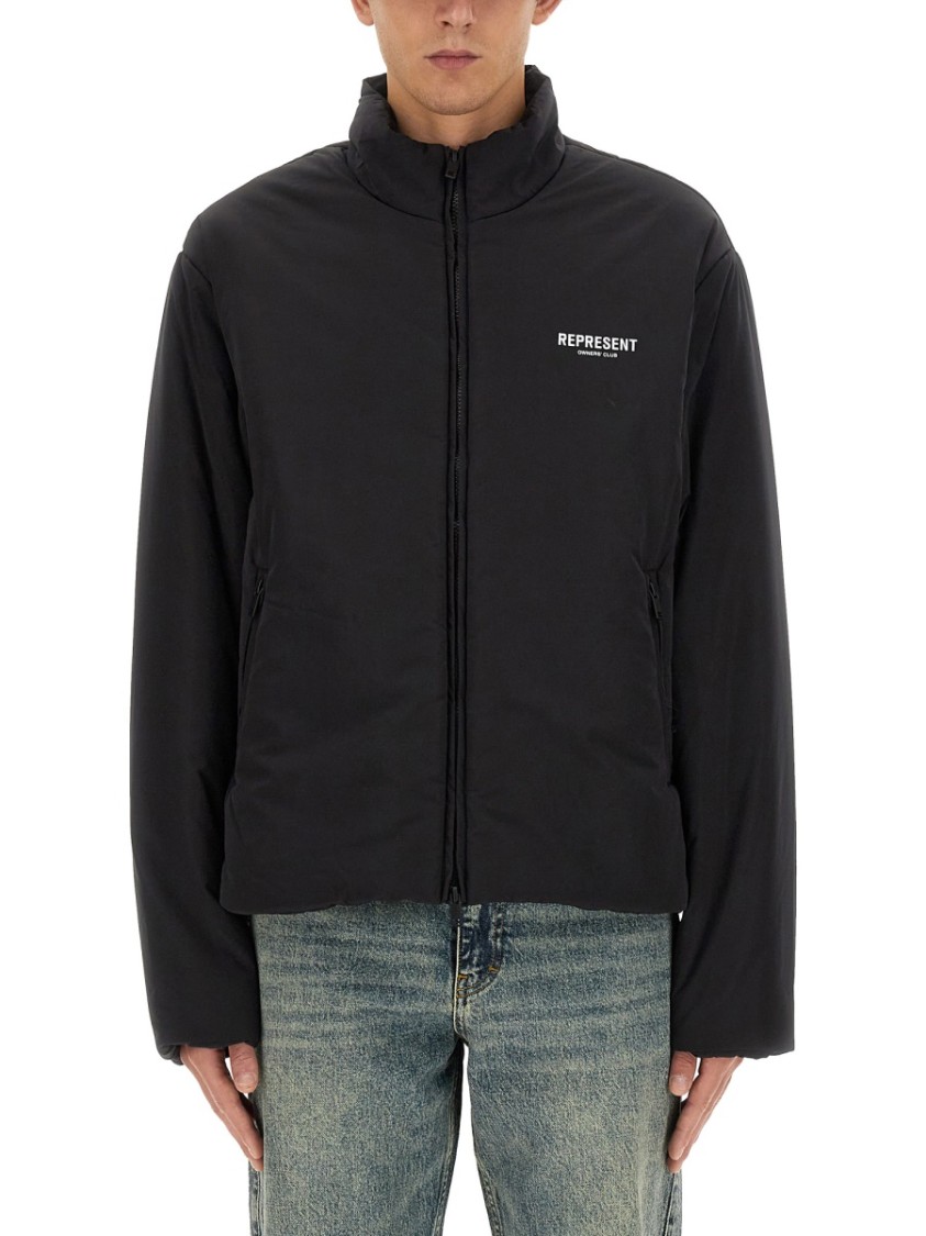 Represent High Neck Jacket With Zip Closure