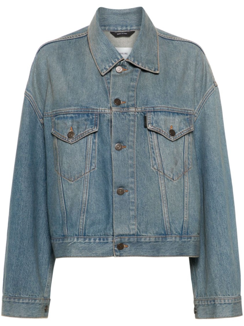 Haikure Washed Denim Jacket In Blue
