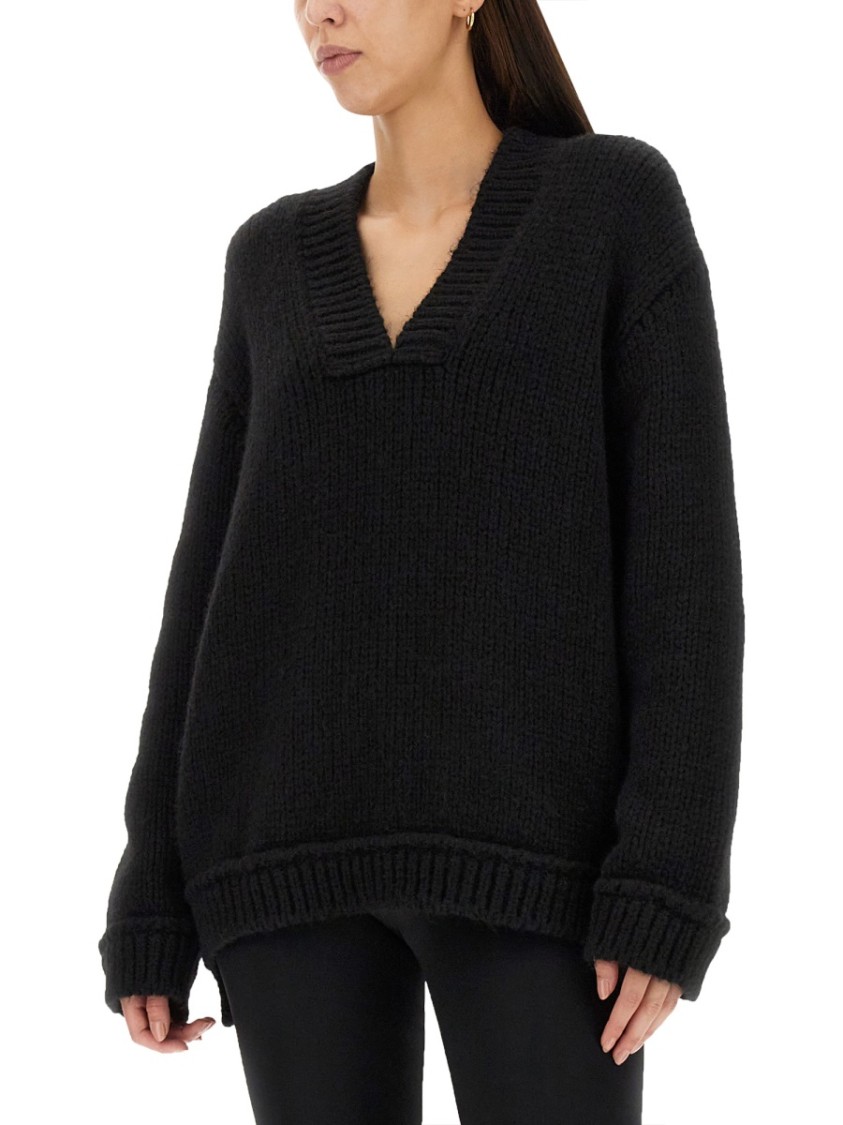 Tom Ford Loose-fit Pullover In Alpaca Blend In Black