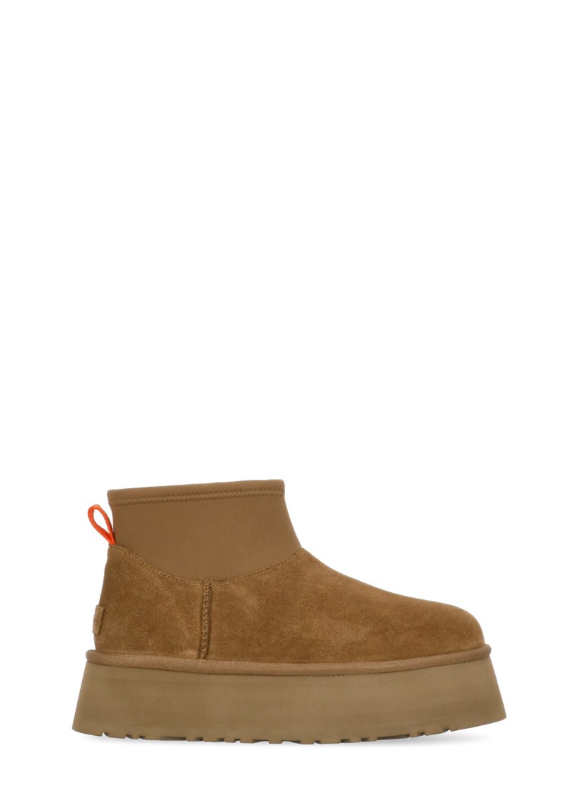 Ugg Brown Classic Mini Dipper Boots In Brown