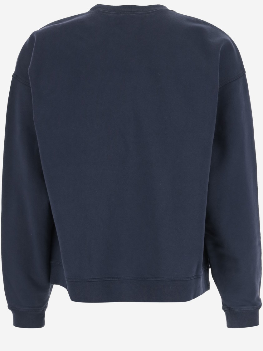 Dsquared2 Cotton Sweatshirt With Logo In Blue