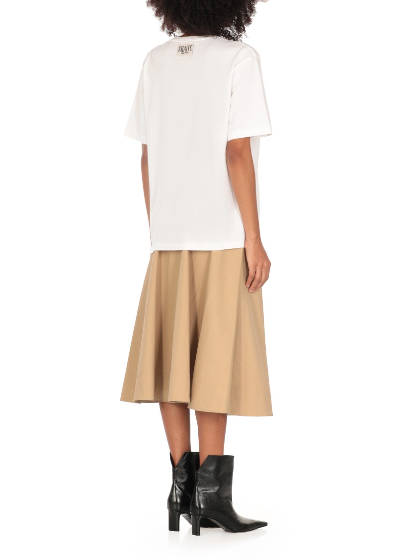 Shop Khaite White Mae T-shirt