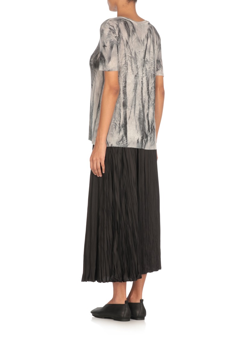 Shop Avant Toi Grey Silk Blend T-shirt