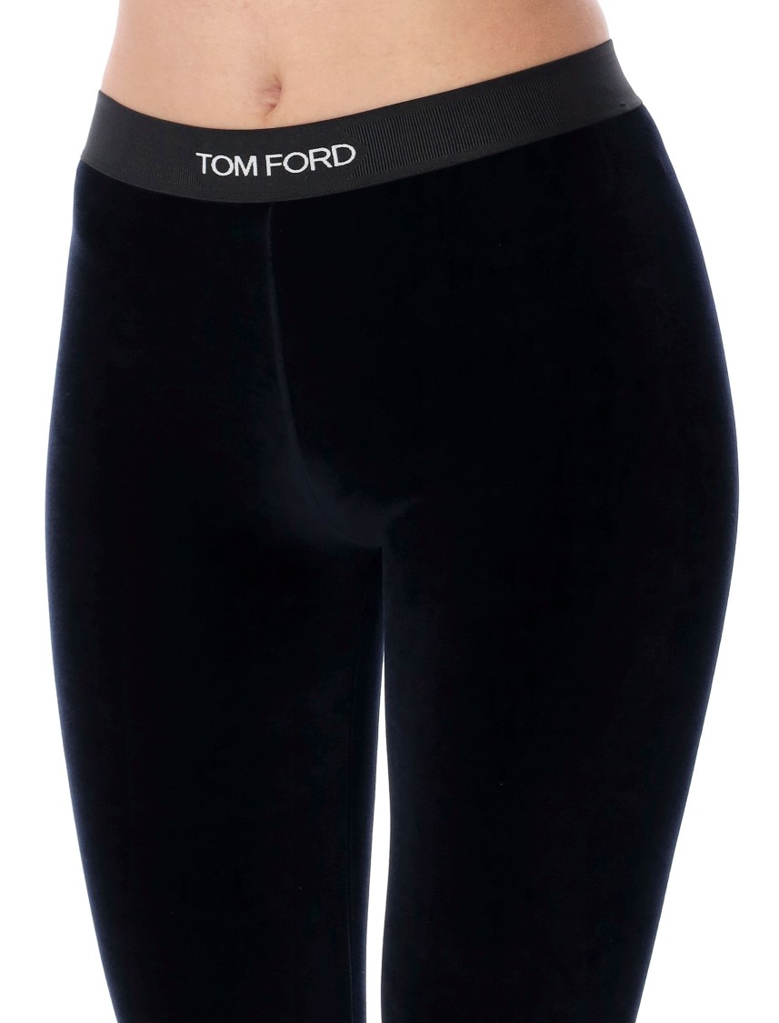 Tom Ford Branded Leggings In Black