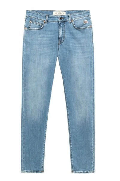 Roy Rogers Mid-rise Slim Fit Jeans With Logo Detailing